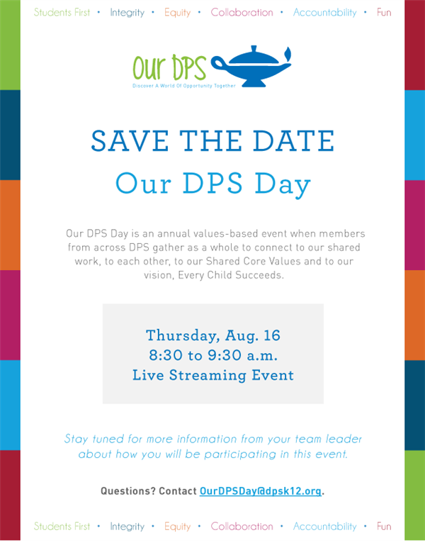 Our DPS Day Save the Date 