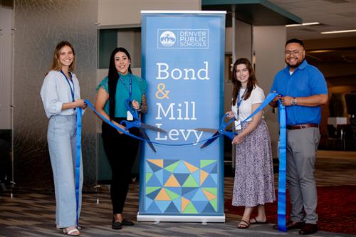 DPS staff celebrating Bond and Mill Levy initiatives 