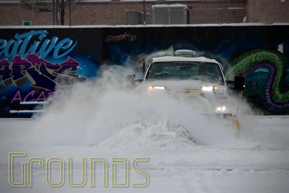 Picture of Grounds Truck Plowing Snow